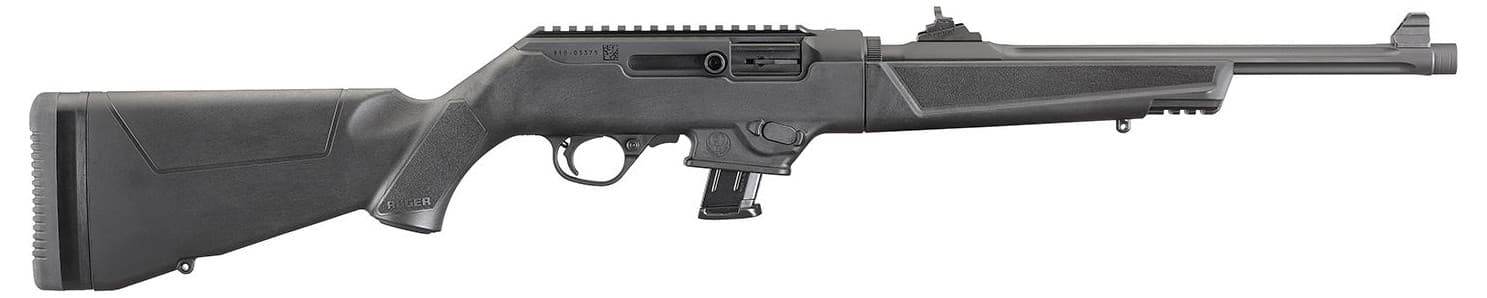 Ruger PC Carbine Ambidextrous controls / reversible charging-handle capacity-compliant Model 19101; right-side ejection not treated as true-left