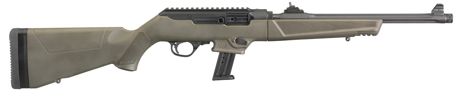 Ruger PC Carbine Ambidextrous controls / reversible charging-handle limited-availability Model 19106; right-side ejection not treated as true-left