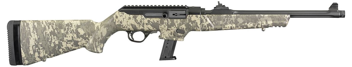 Ruger PC Carbine Ambidextrous controls / reversible charging-handle limited-availability Model 19107; right-side ejection not treated as true-left