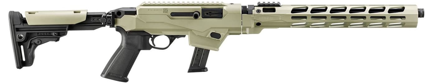 Ruger PC Carbine Ambidextrous controls / reversible charging-handle limited-availability chassis/Magpul Model 19143; right-side ejection not treated as true-left