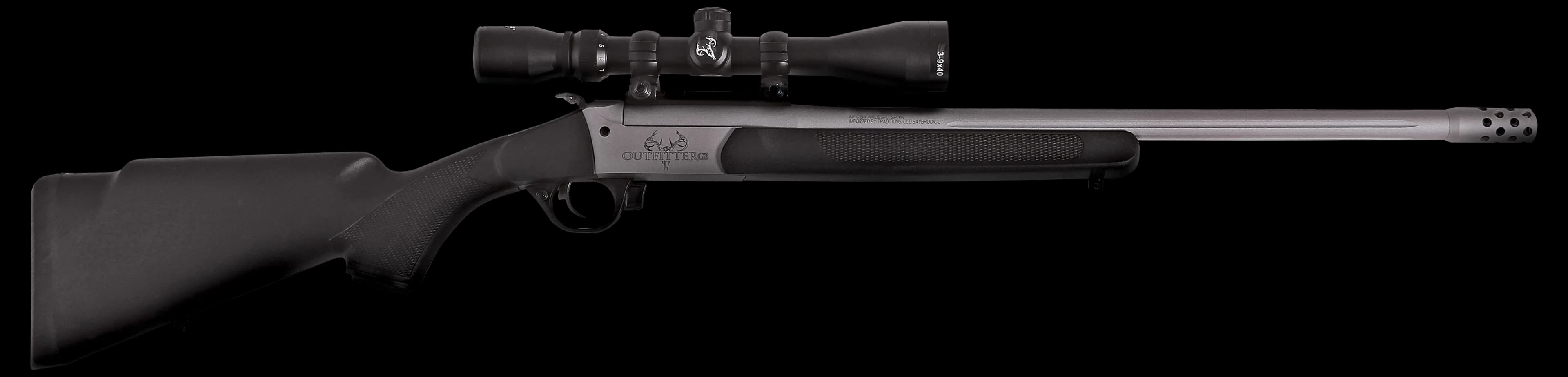 Traditions Firearms Outfitter G3 Takedown Black/CeraKote with 3-9x40 Duplex Scope CR5-401130T
