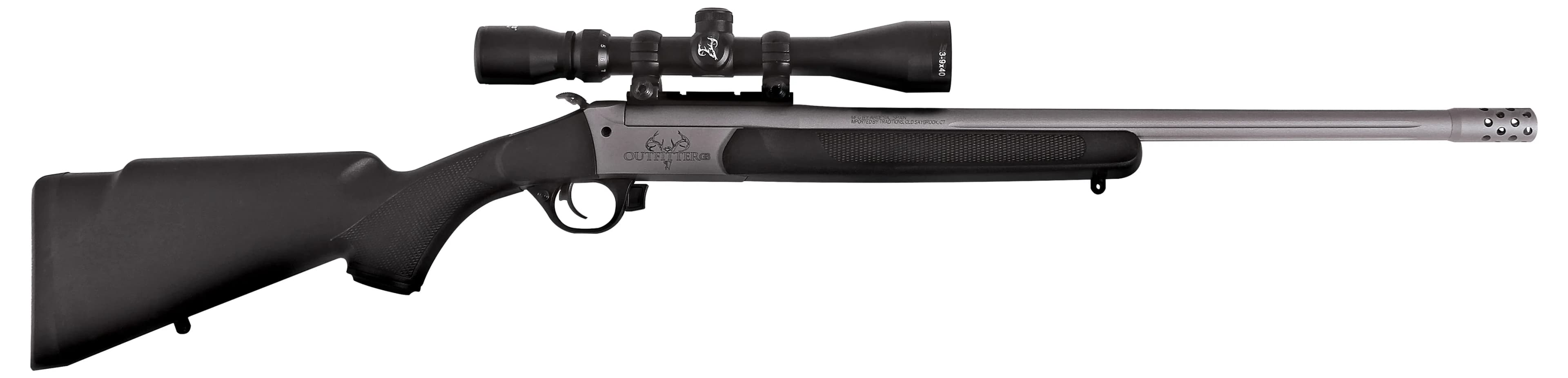 Traditions Firearms Outfitter G3 Takedown Black/CeraKote with 3-9x40 Duplex Scope CR5-351130WT