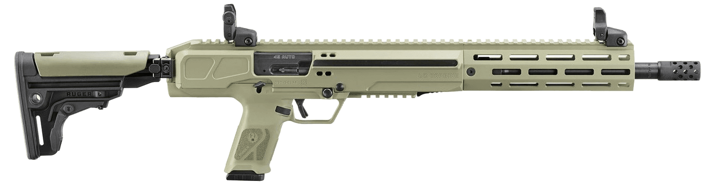 Ruger LC Carbine Ambidextrous controls / reversible charging-handle limited-availability; right-side ejection not treated as true-left · 45 Auto