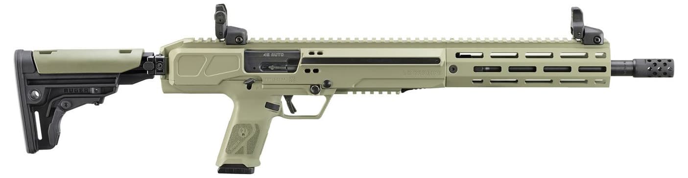 Ruger LC Carbine Ambidextrous controls / reversible charging-handle limited-availability Model 19318; right-side ejection not treated as true-left