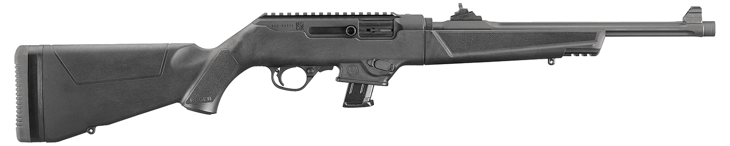 Ruger PC Carbine Ambidextrous controls / reversible charging-handle capacity-compliant; right-side ejection not treated as true-left · 9mm Luger