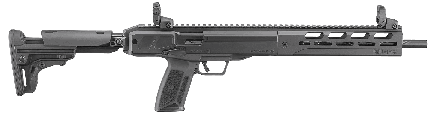 Ruger LC Carbine Ambidextrous controls / reversible charging-handle limited-availability capacity-compliant; right-side ejection not treated as true-left · 5.7x28mm