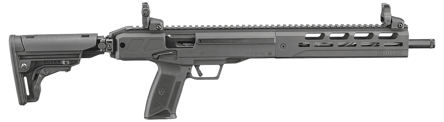 Ruger LC Carbine Ambidextrous controls / reversible charging-handle limited-availability; right-side ejection not treated as true-left · 5.7x28mm