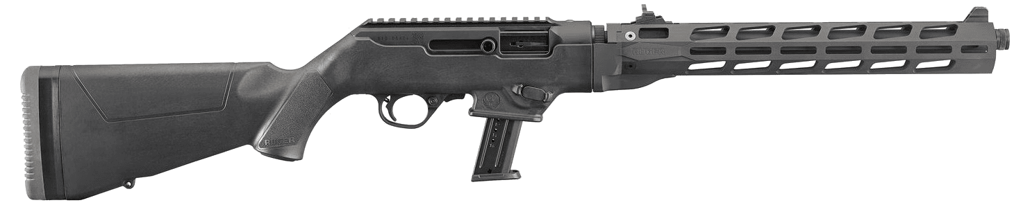 Ruger PC Carbine Ambidextrous controls / reversible charging-handle limited-availability; right-side ejection not treated as true-left · 9mm Luger