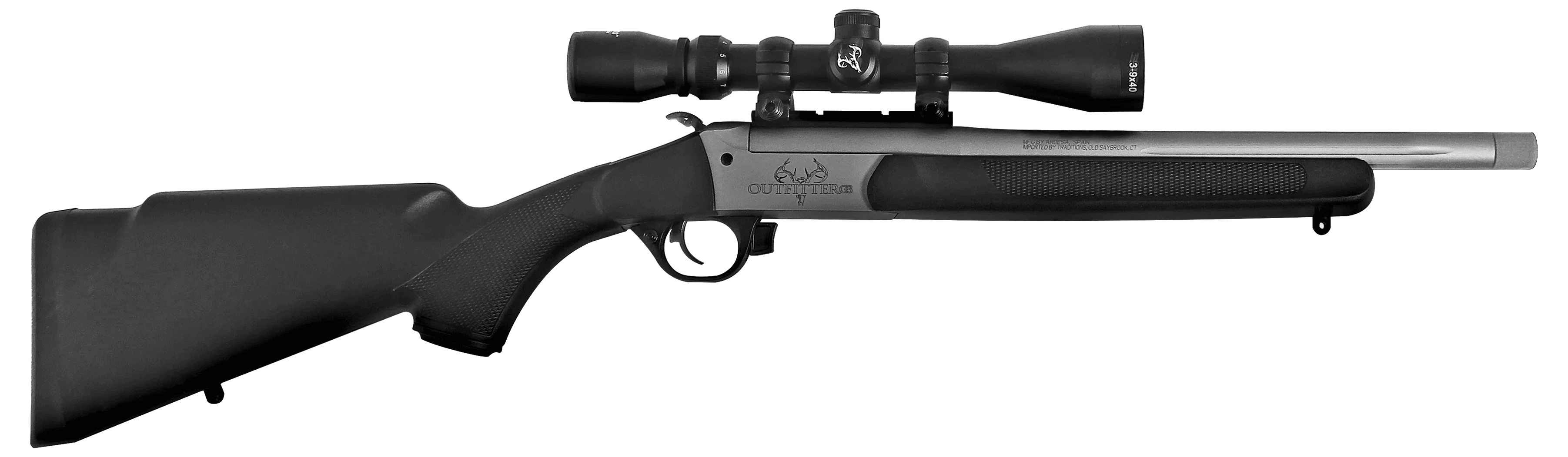 Traditions Firearms Outfitter G3 Takedown Black/CeraKote with 3-9x40 Duplex Scope CR5-301130T · 300 AAC Blackout