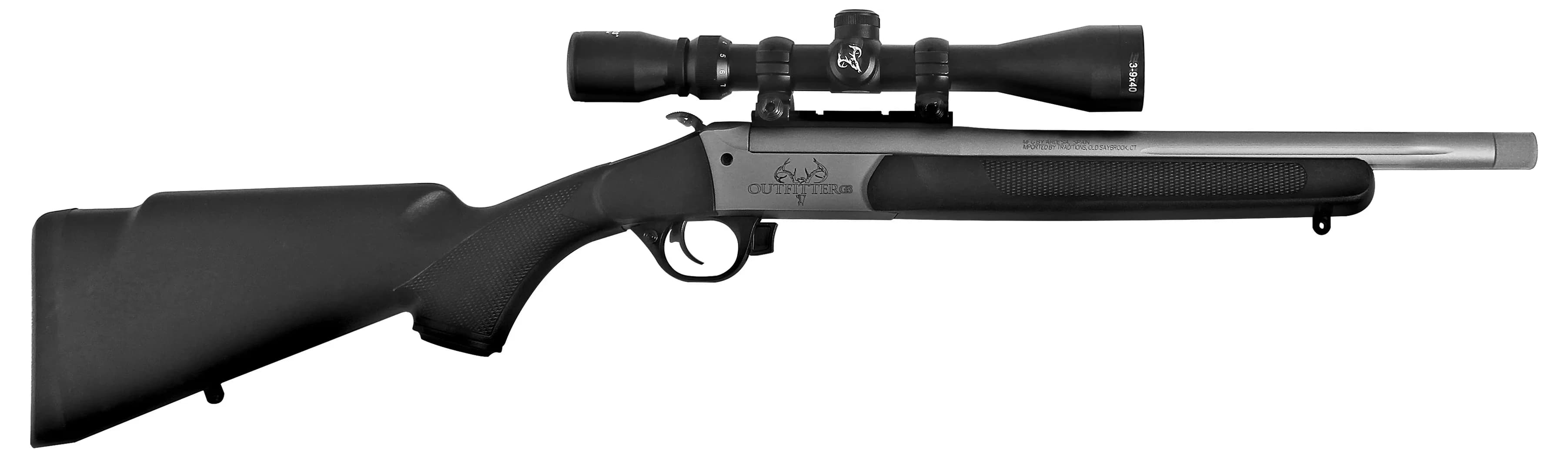 Traditions Firearms Outfitter G3 Takedown Black/CeraKote with 3-9x40 Duplex Scope CR5-301130T