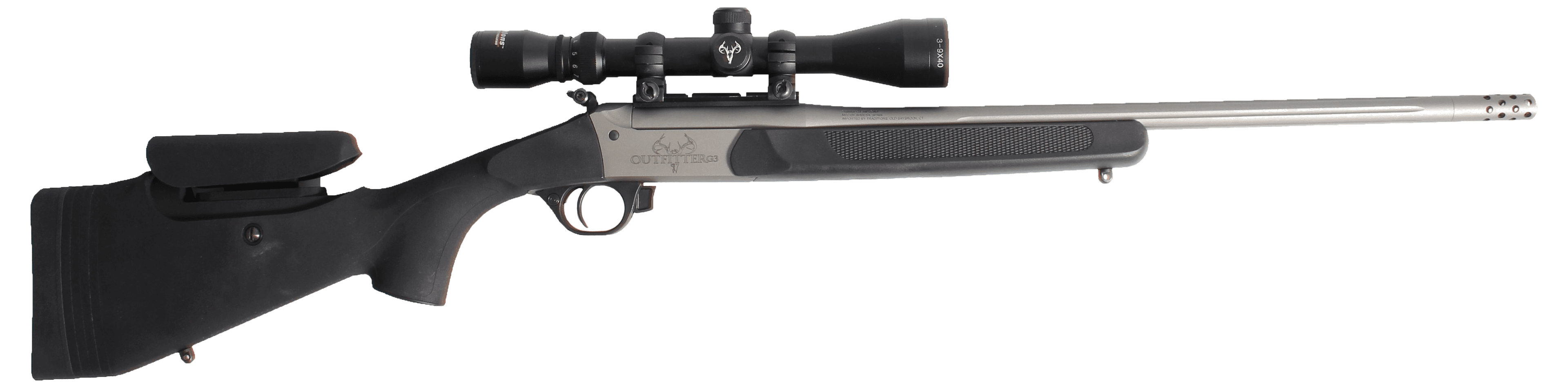 Traditions Firearms Outfitter G3 Pro Series Black/CeraKote with 3-9x40 Duplex Scope CR5-406650T · 400 Legend
