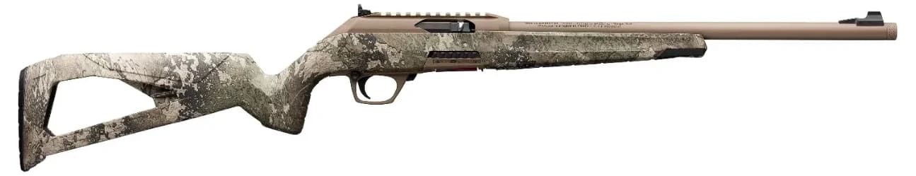 Winchester Wildcat 22 SR Exclusive Availability Wildcat 22 - TrueTimber Strata Flat Dark Earth SR SKU 521107102